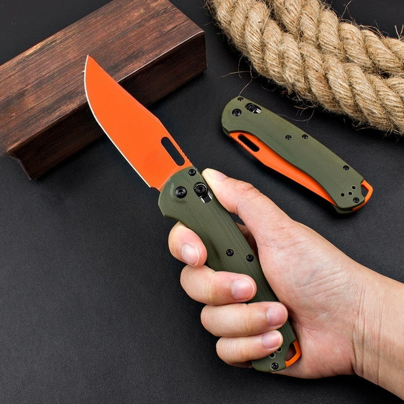 BM15535 Green G10 Handle Outdoor Folding Tool