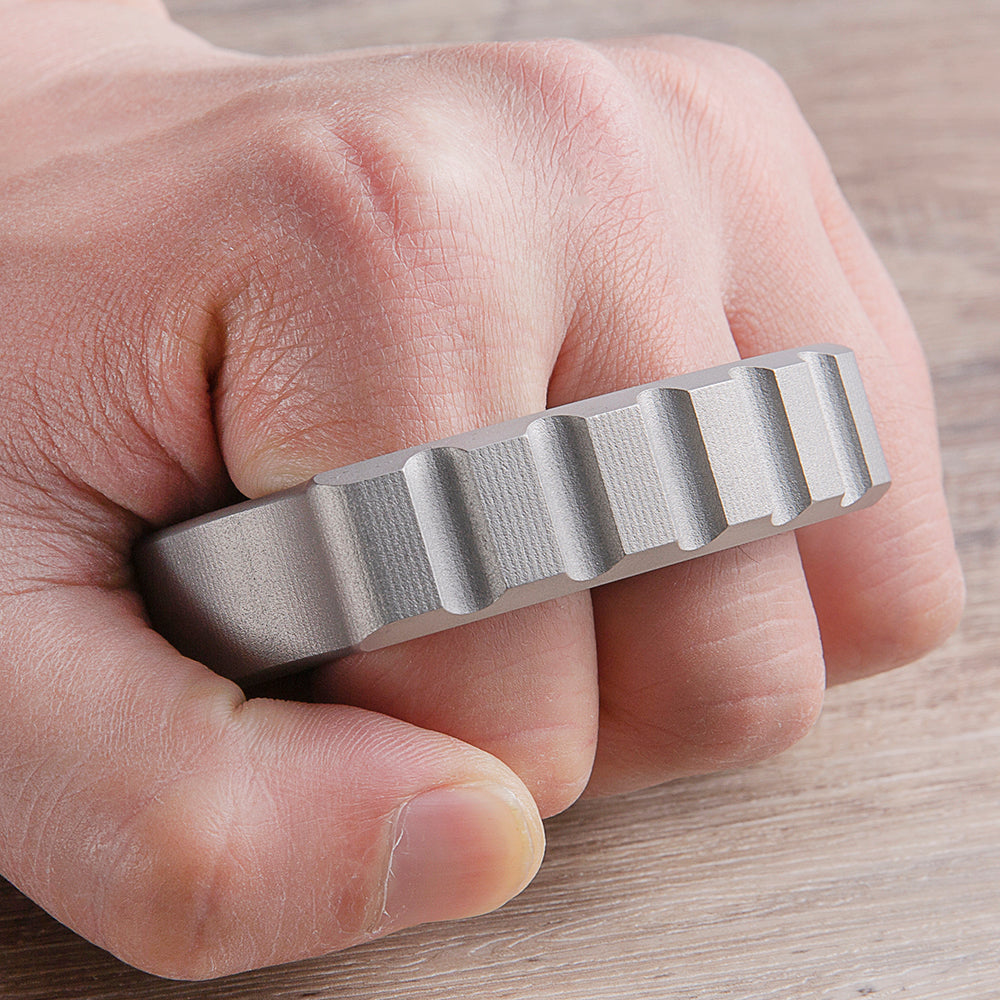 Afrankart DFK 2 Finger Brass Knuckles Ring Stainless Steel - Tacsafeworld EDC Gadgets