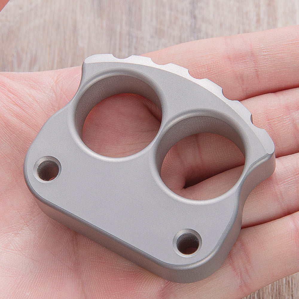 Afrankart DFK 2 Finger Brass Knuckles Ring Stainless Steel - Tacsafeworld EDC Gadgets