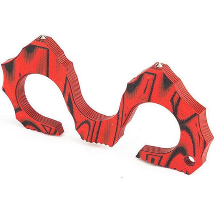 Ultraleichter G10-Seahorse-Dreifinger-EDC-Griffring
