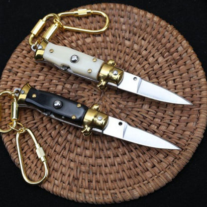Mini utensile EDC portatile pieghevole per uso domestico con portachiavi e ciondolo