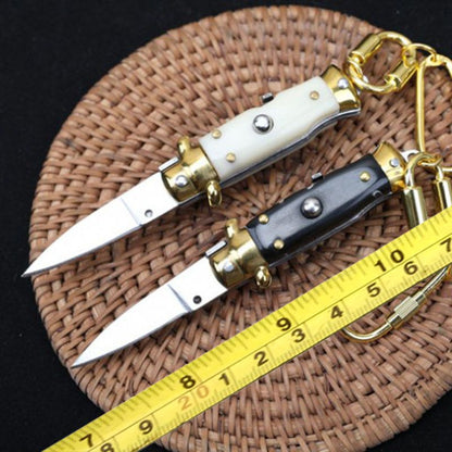 Mini utensile EDC portatile pieghevole per uso domestico con portachiavi e ciondolo
