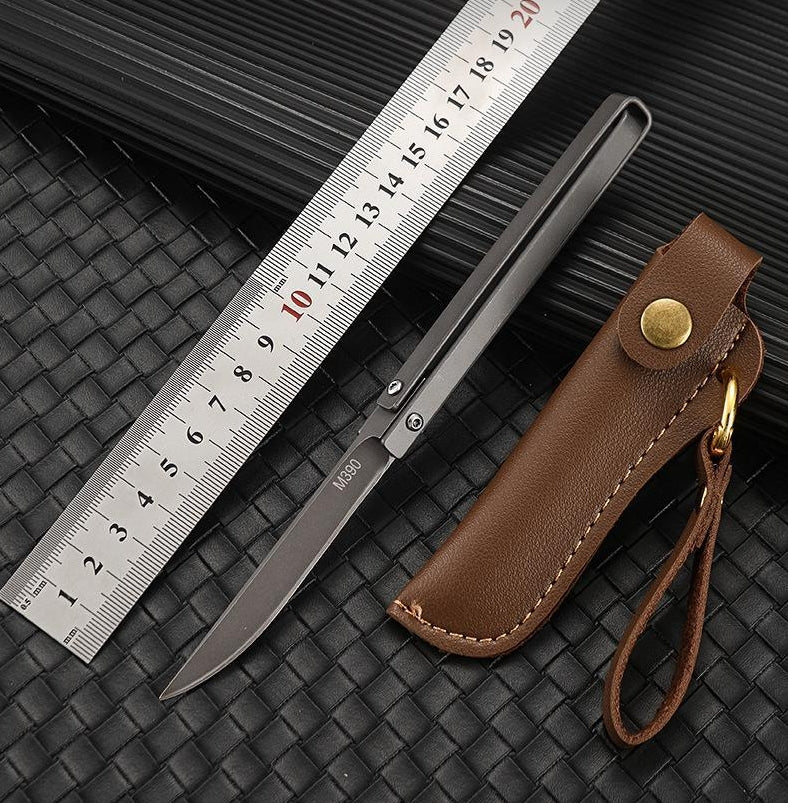 Handle Folding Outdoor Pocket Tool with Leather Case