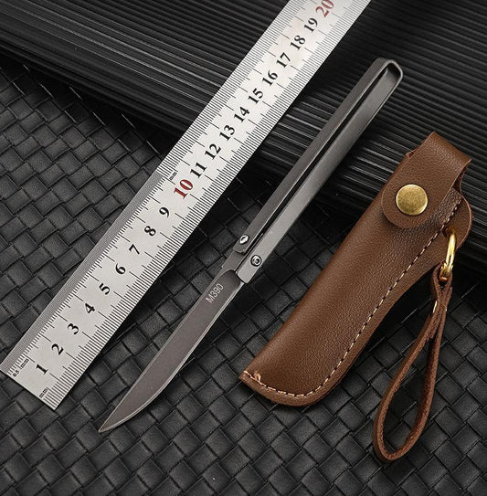 Handle Folding Outdoor Pocket Tool with Leather Case