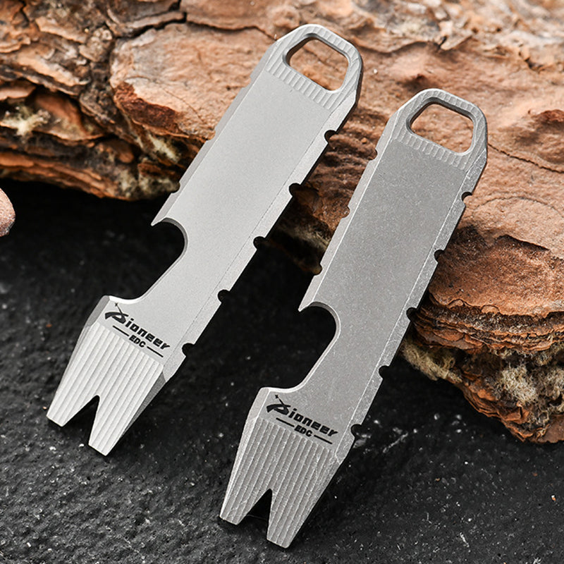 Mini Titanium Bottle Opener EDC Tool Keyaccessoryr Backpack Easy Carry