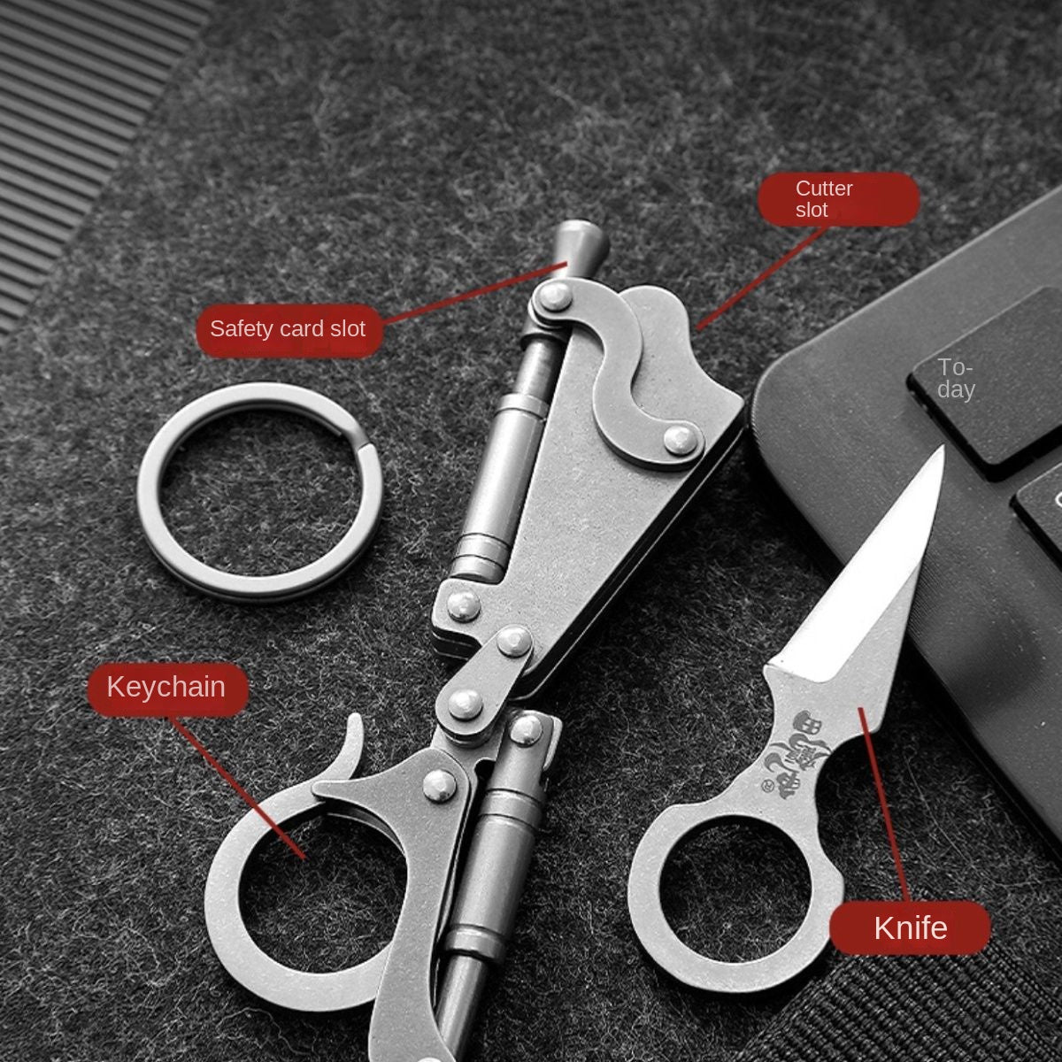 Pocket Backpack Keychain EDC Tool