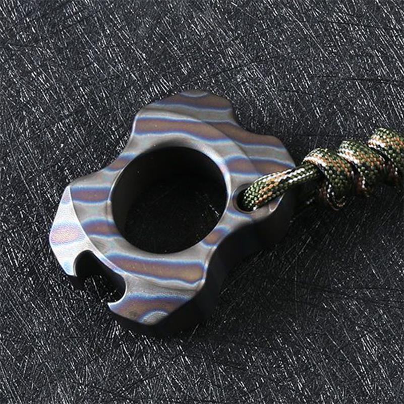 Mini Titanium Bottle Opener Portable Pendant Backpack Keyaccessoryr
