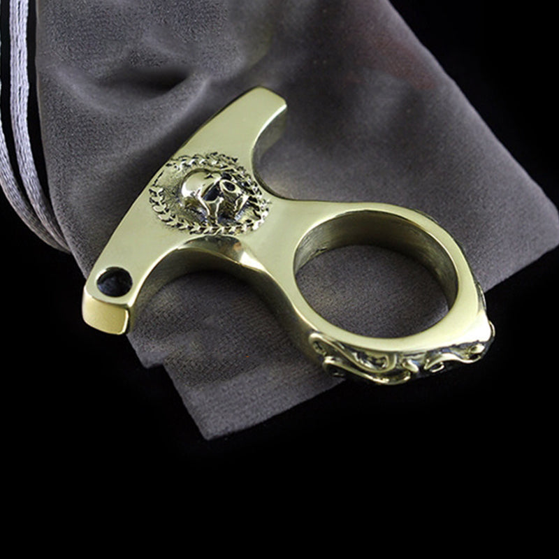 Vintage Skull Brass EDC Portable Tool