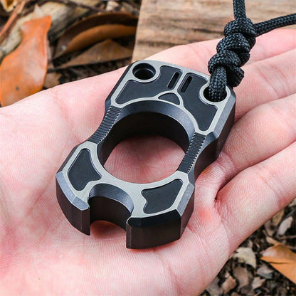 Ein-Finger TC4 Titan Schwarz Mini-Flasche Outdoor EDC Werkzeug