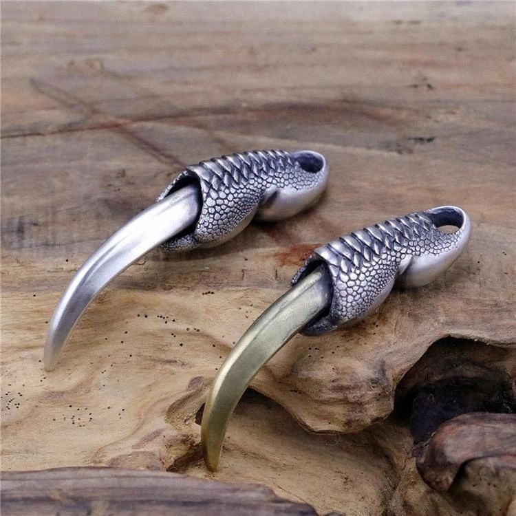 Carved Pendant Necklace EDC Tools Backpack Decoration