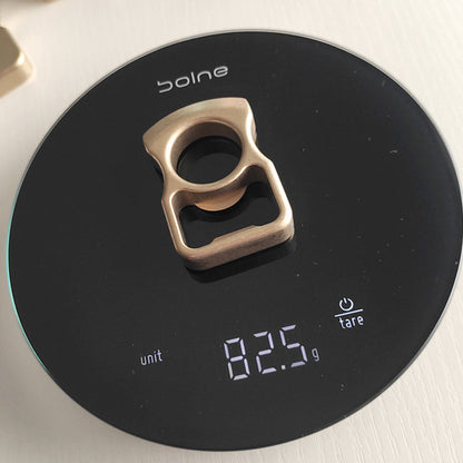Apribottiglie rotondo ad arco in metallo, portatile da esterno, EDC