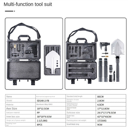 Traje de pala multifuncional, caja de herramientas para exteriores