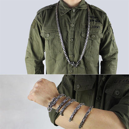 Adjustable and Removable Wrist Dragon Head Titanium accessoryr Decoration