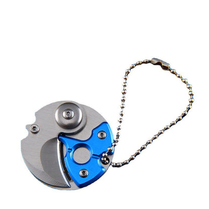 Mini ferramenta EDC com pingente em forma de moeda para porta-chaves