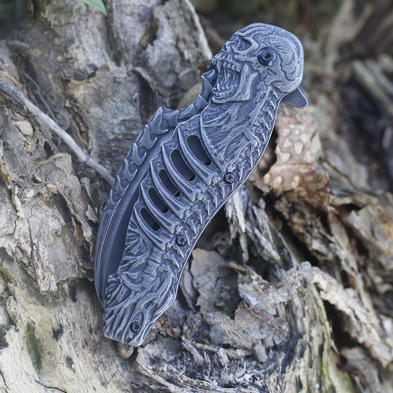 Embossed Folding Outdoor Pocket Tool with Stone Washing Surface