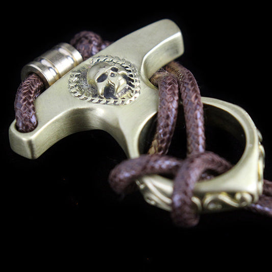 Vintage Skull Brass EDC Portable Tool