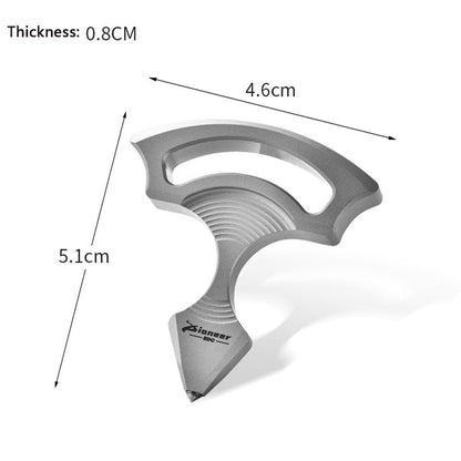 Anhänger Titanlegierung Wolframstahl Outdoor EDC Rucksack-Werkzeug