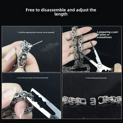 Adjustable and Removable Wrist Dragon Head Titanium accessoryr Decoration