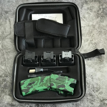 Ensemble d'outils portables extérieur noir et vert  