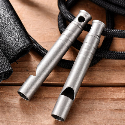 Dezibel Titanpfeife Outdoor EDC Rucksack-Anhänger-Werkzeug