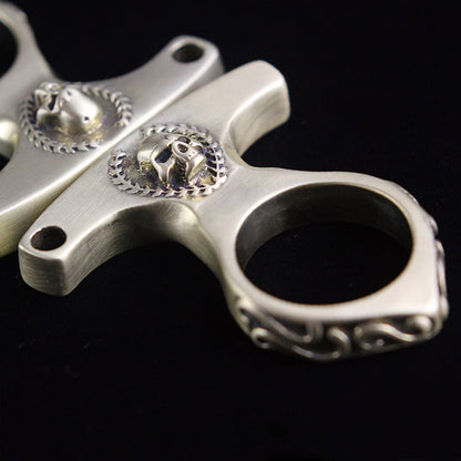 Vintage Skull Brass EDC Portable Tool
