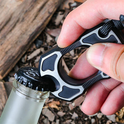 Ein-Finger TC4 Titan Schwarz Mini-Flasche Outdoor EDC Werkzeug
