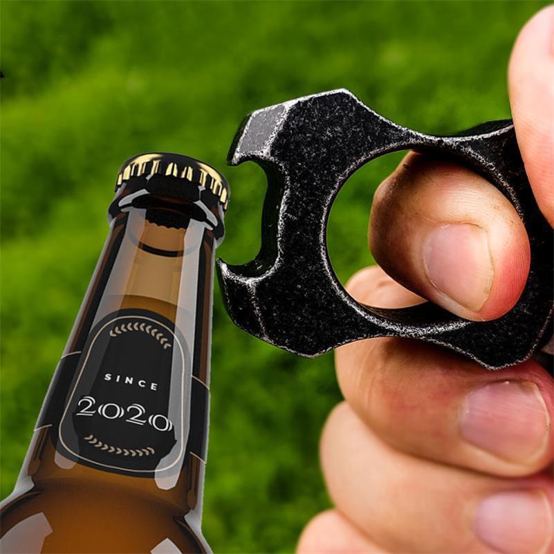 Mini Utensile Multifunzione Tascabile in Acciaio Apribottiglie EDC da Esterno