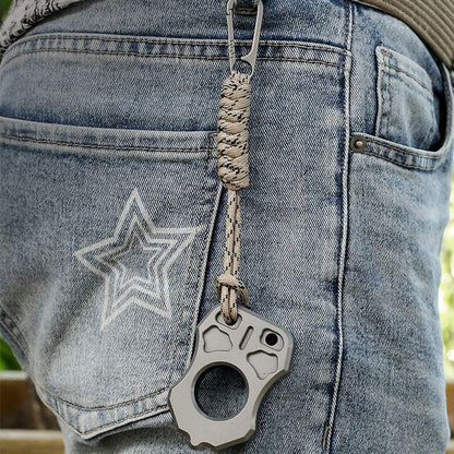 Ferramenta EDC portátil de orifício único em 3CR13 para mochila