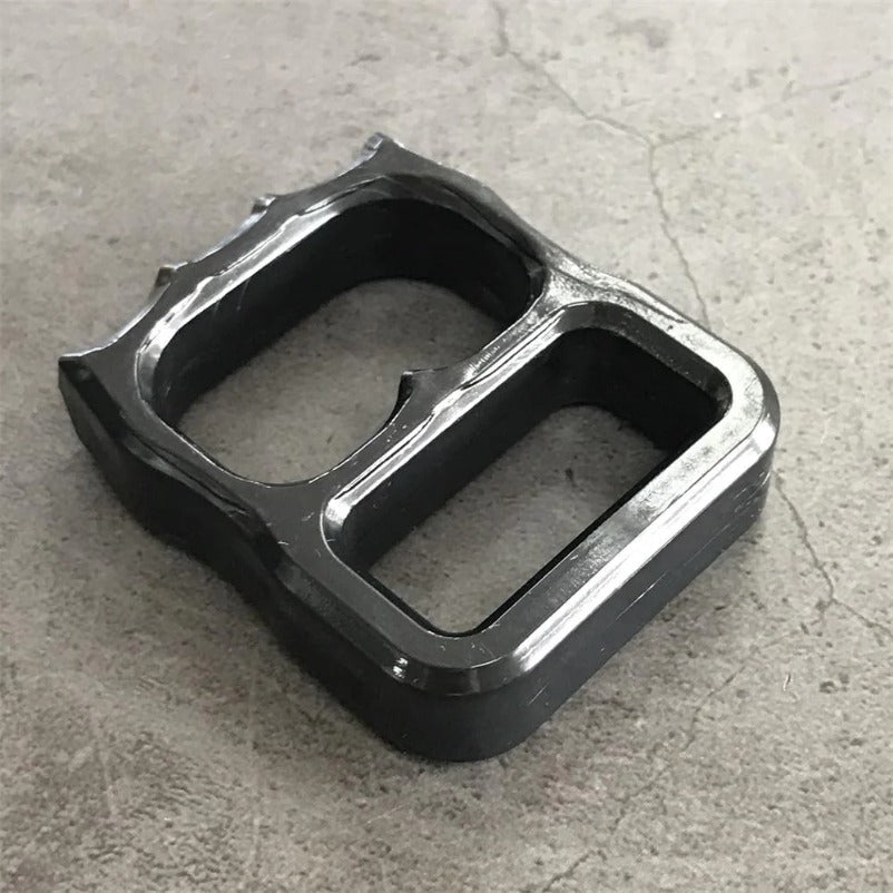Mini zaino da esterno in plastica a due fori con pendente, strumento EDC