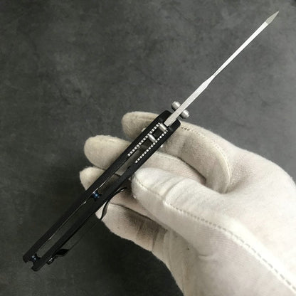 Utensile pieghevole da esterno BM940 con manico in fibra di vetro nero