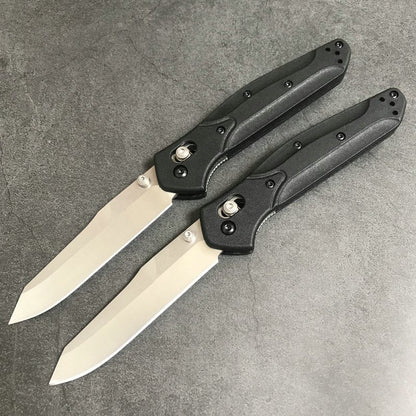 Utensile pieghevole da esterno BM940 con manico in fibra di vetro nero
