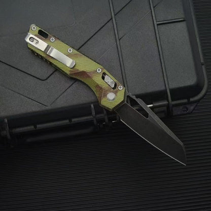 Outil pliant de plein air MT en alliage d'aluminium M390MK vert foncé