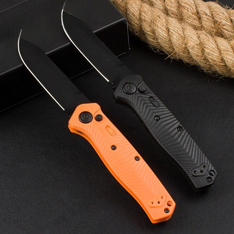 BM8551 Herramienta portátil de exterior con mango de fibra de vidrio de nailon y titanio negro