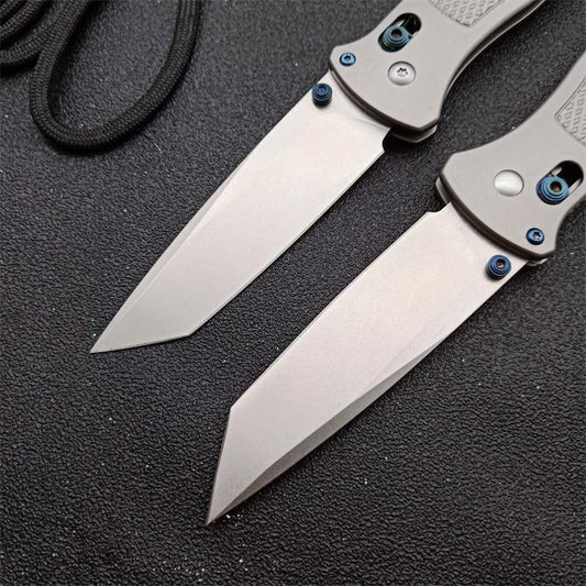 BM537GY M390 Steel Titanium Alloy Handle Outdoor Folding Tool