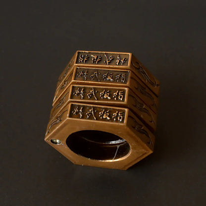 Outils EDC d'extérieur anneau hexagonal magique pliable  