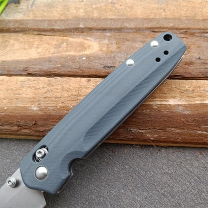 Outil pliant extérieur BM485 manche bleu G10