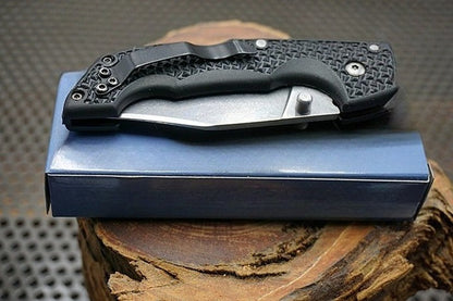 Schwarzer glasfaserverstärkter Nylon-Griff 420HC Outdoor-Klappwerkzeug