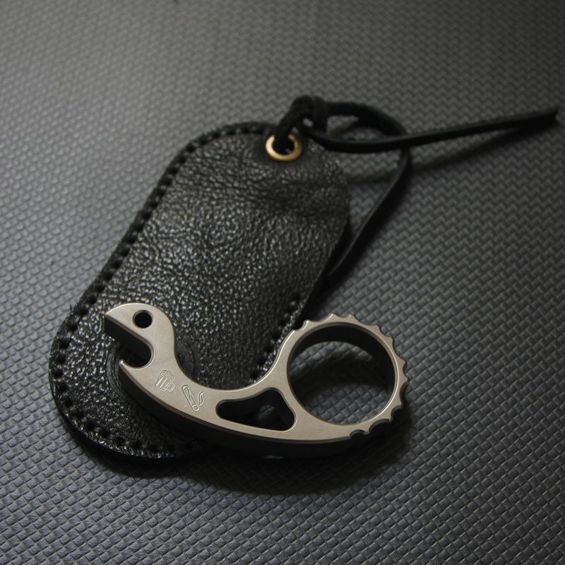 Titanium Alloy Snail Multi-function Bottle Opener Keyaccessoryr Backpack EDC Tool