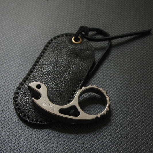 Titanium Alloy Snail Multi-function Bottle Opener Keyaccessoryr Backpack EDC Tool