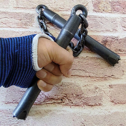 Strumento portatile da esterno con catena di sollevamento 2 in 1 e finitura lucidata