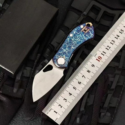 Taschenwerkzeug mit Blitzmuster aus Titanlegierung für den Außenbereich