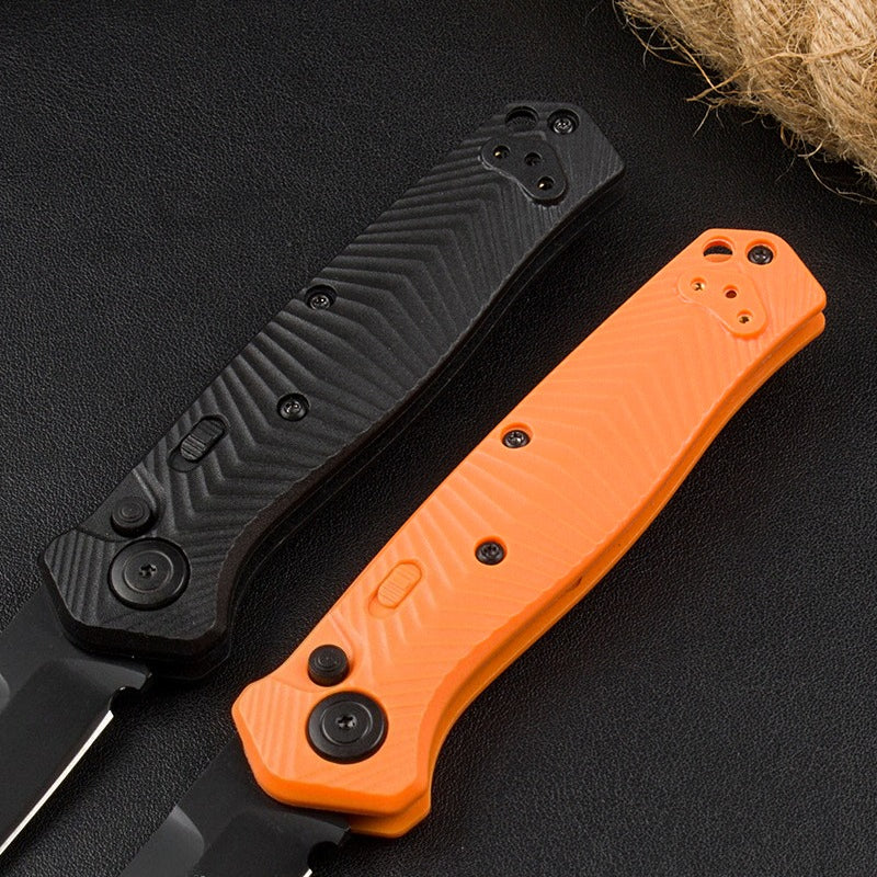 BM8551 Herramienta portátil de exterior con mango de fibra de vidrio de nailon y titanio negro
