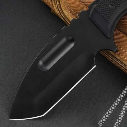 Herramienta para exteriores con funda K de patrón de camuflaje de doble color de titanio negro G10