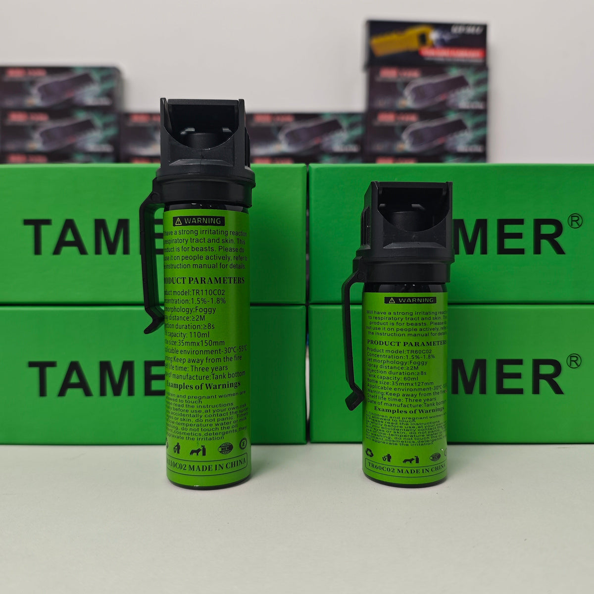 TAMER Gel, Portable Wildlife & Aggressive Dog Repellent with Carrying Clip for Outdoor Hiking & Camping