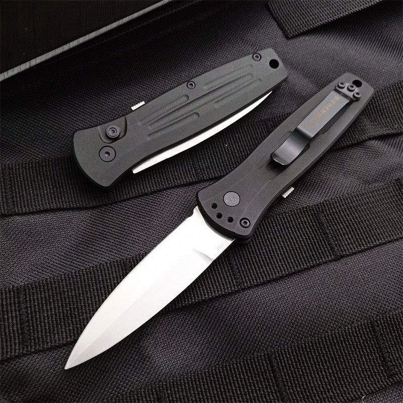 BM3551 Black Stonewashed 154CM Steel Outdoor Folding Tool
