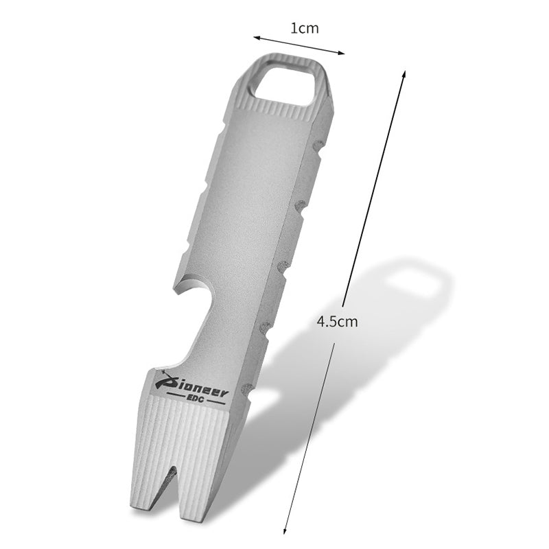 Mini Titanium Bottle Opener EDC Tool Keyaccessoryr Backpack Easy Carry