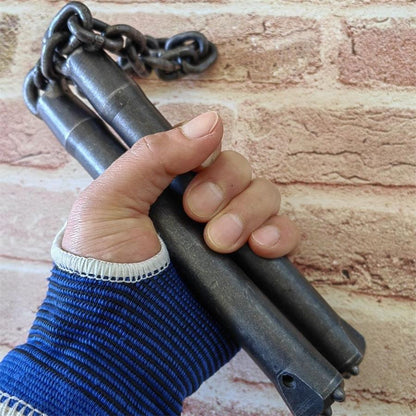 Strumento portatile da esterno con catena di sollevamento 2 in 1 e finitura lucidata