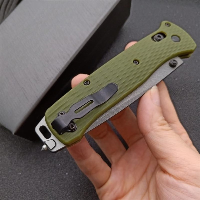 BM537GY Aluminum Alloy CPM-3v Surface Anti-scratch Coating Outdoor Folding Tool