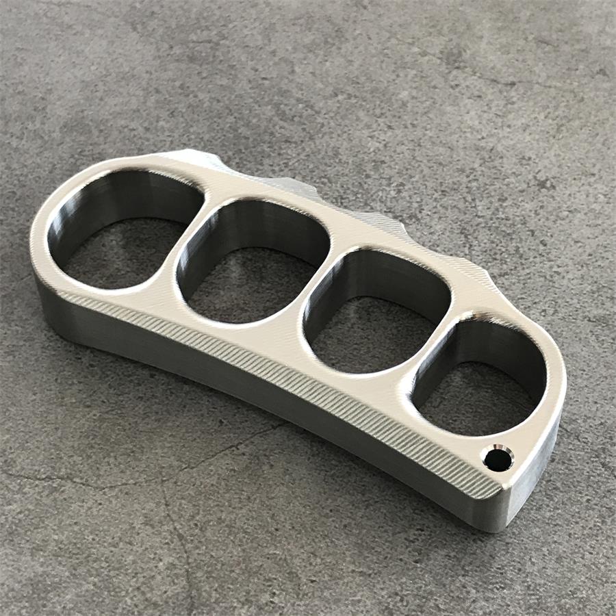 Guisante de titanio con diseño de textura superficial, ligero y fácil de transportar, herramienta EDC para exteriores