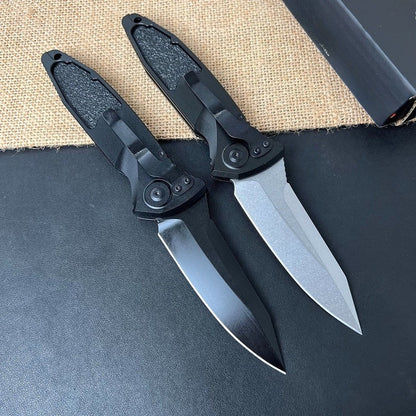 Outil portable d'extérieur avec manche en alliage d'aluminium plaqué acier damassé  